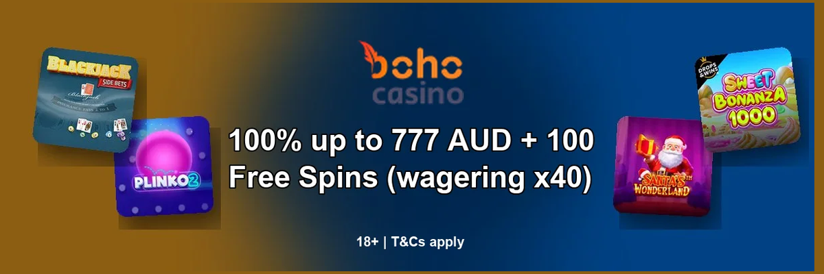 Boho Casino welcome offer